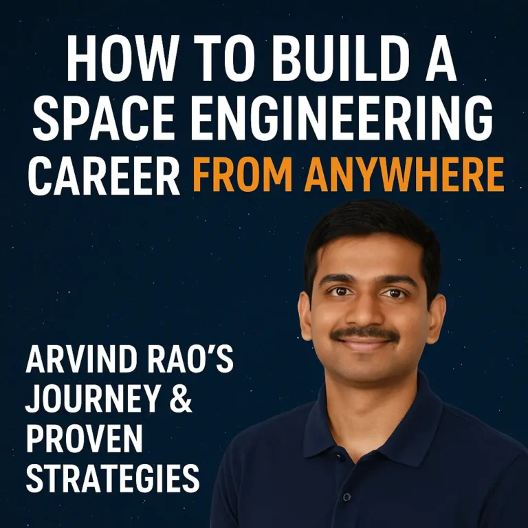 How to Build a Space Engineering Career from Anywhere | Arvind Rao’s Journey & Proven Strategies
