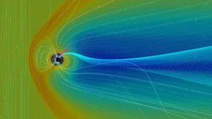 Earth Magnetic Field Model - Credits at NASA's Scientific Visualization Studio, Tom Bridgman, Genna Duberstein, Michael Hesse, Karen Fox