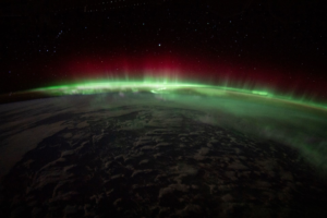Aurora from ISS - Credit NASA