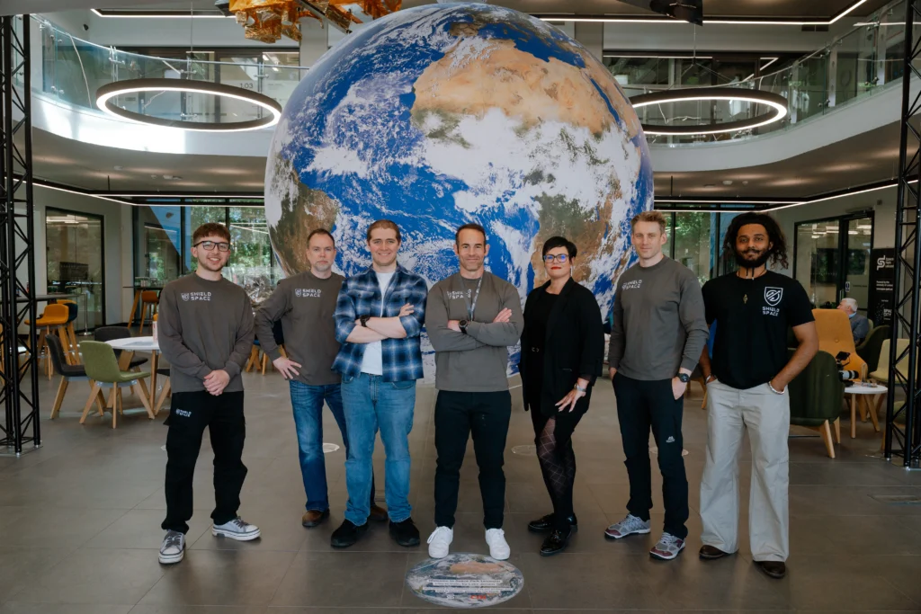 Members of the Shield Space team at Space Park Leicester - Credits SPL